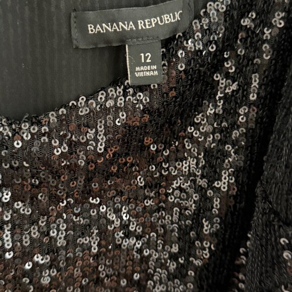 Banana Republic Black Sequin Mini Dress - Picture 4 of 9